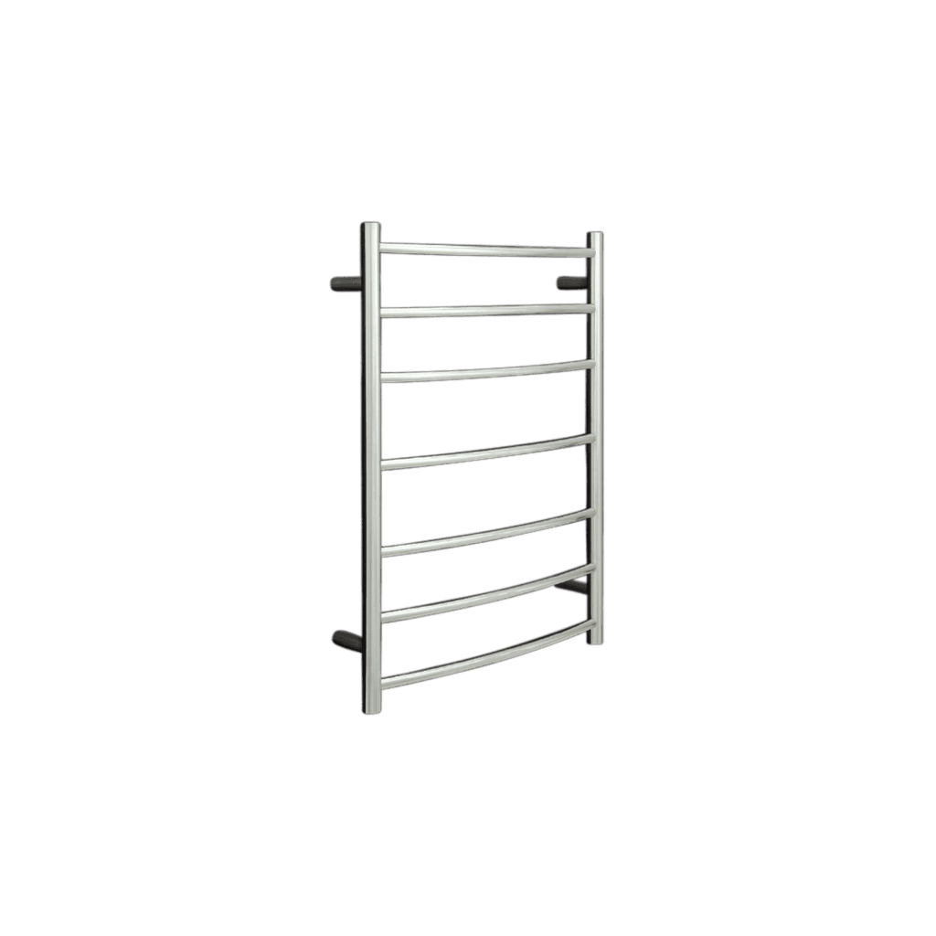 Thermorail Curved/Round SS Heated Towel Rail - W600xH800xD150 / 7 Bars ...